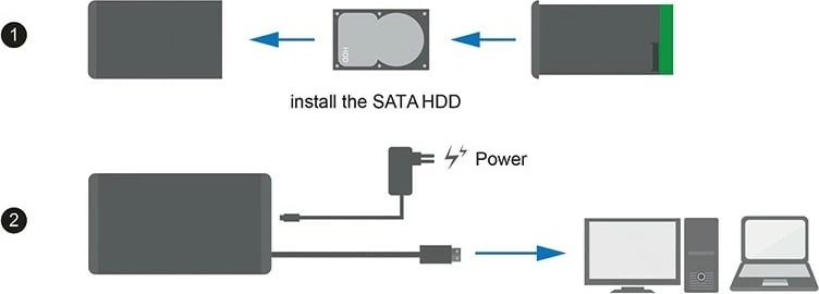Kasë e jashtme LogiLink UA0284 për HDD 3.5", SATA, USB 3.0, Alumini, e zezë