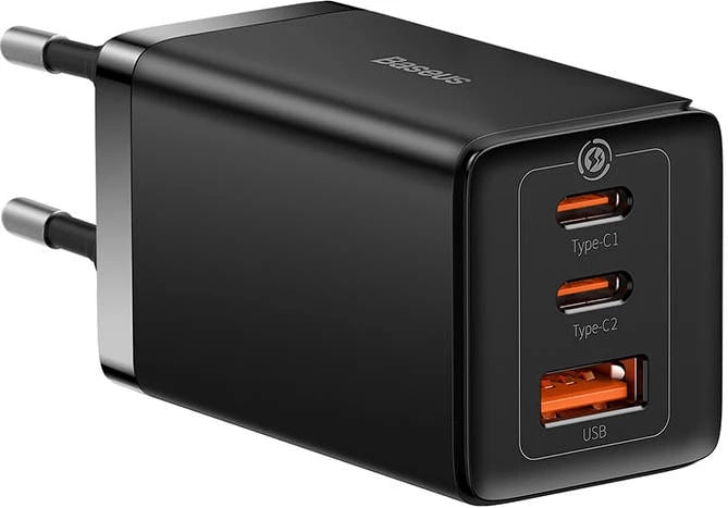 Karikues elektrik Baseus GaN5 Pro, 65W, 2x USB-C + USB, i zi