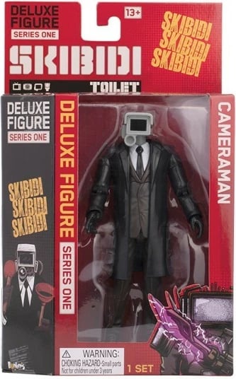 Figurë lodër Skibidi Toilet Cobi Deluxe 15 cm, modele të ndryshme
