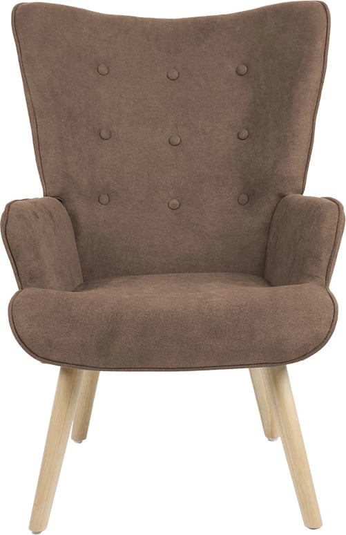 Karrige Fluffy, material stof, ngjyrë kafe-natyrale, 75x69x96cm