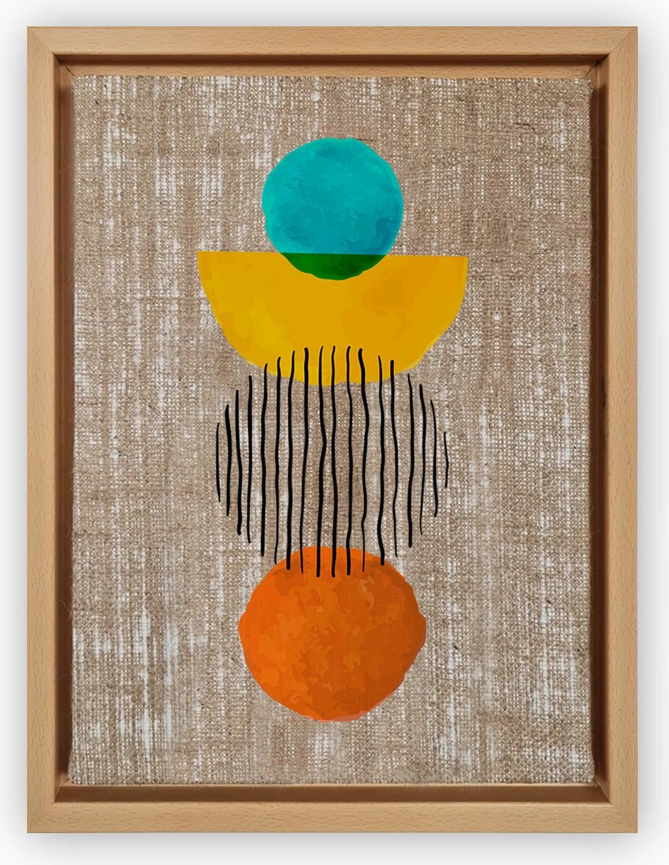 Pikturë dekorative në kanavacë, shumëngjyrëshe, Wallity, LNJ219906277902, 36x46cm