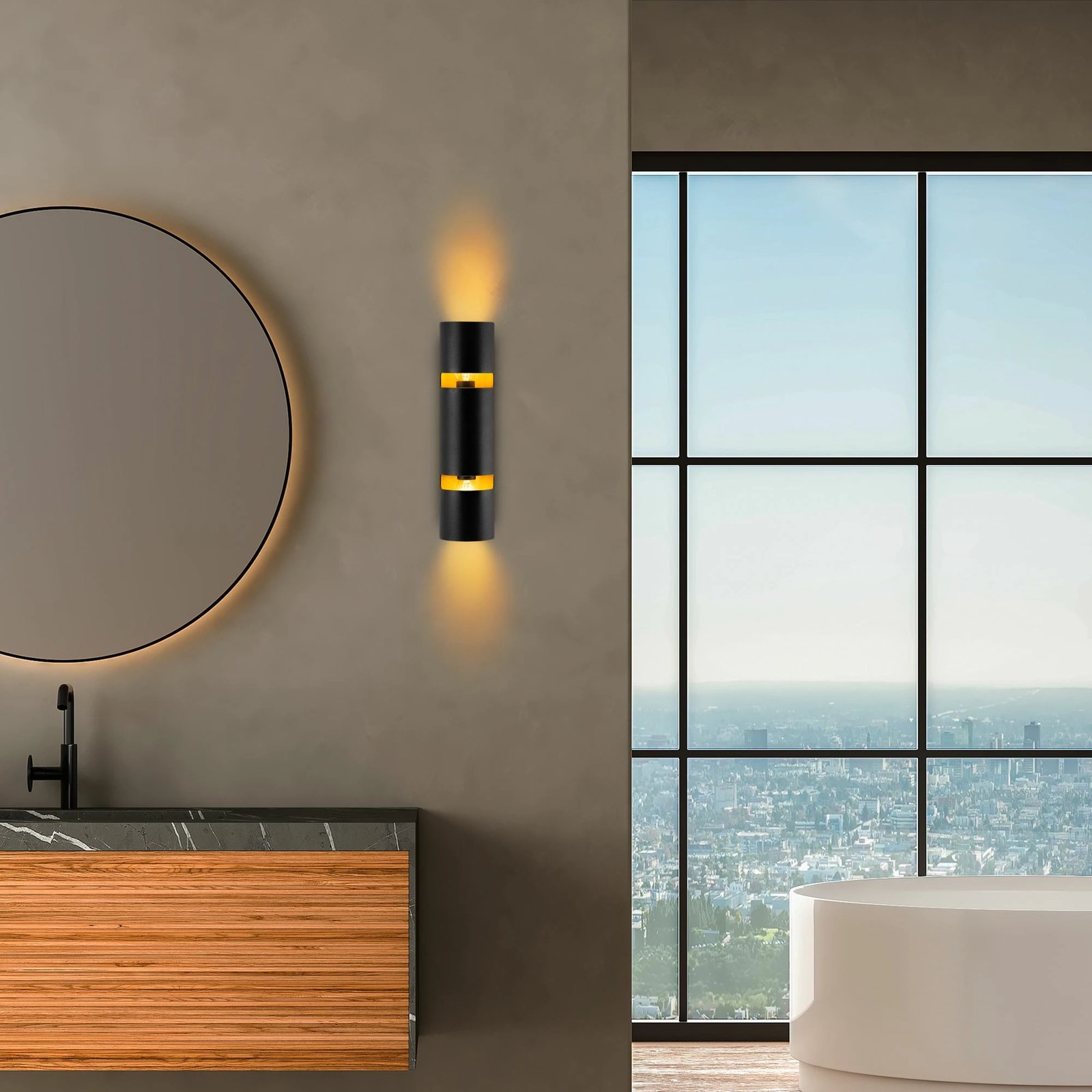 Llambë muri Opviq, Luxora - 15381, ngjyrë e zezë Llambë muri Opviq, Luxora - 15381, ngjyrë e zezë