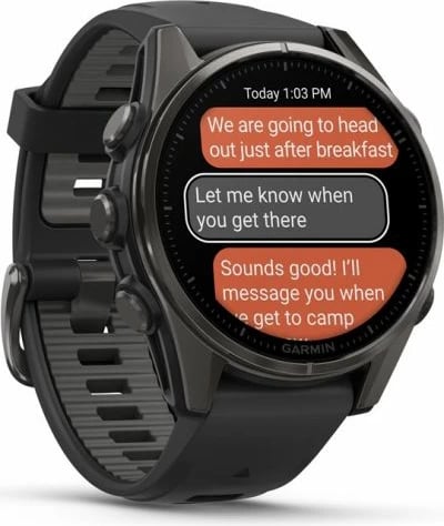 Orë sportive Garmin për meshkuj/femra, e zezë