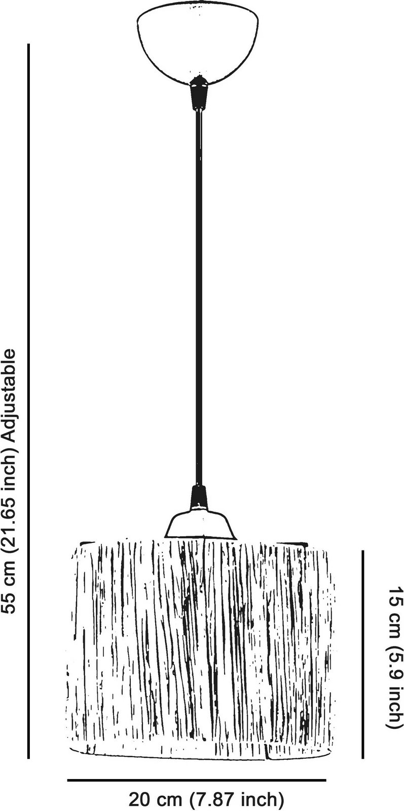 Llambë tavani Opviq, Nitka, natyrale