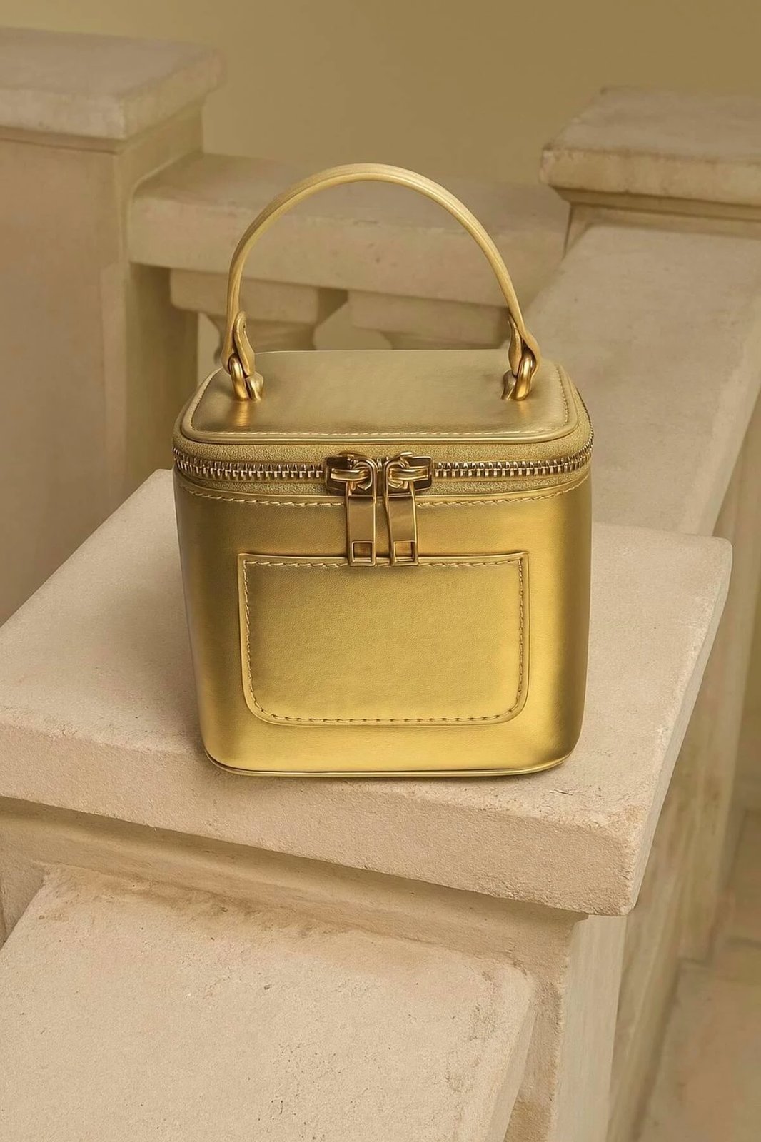 Çantë dore Zoozie Bags, ngjyrë ari, MK1020225SV10-027