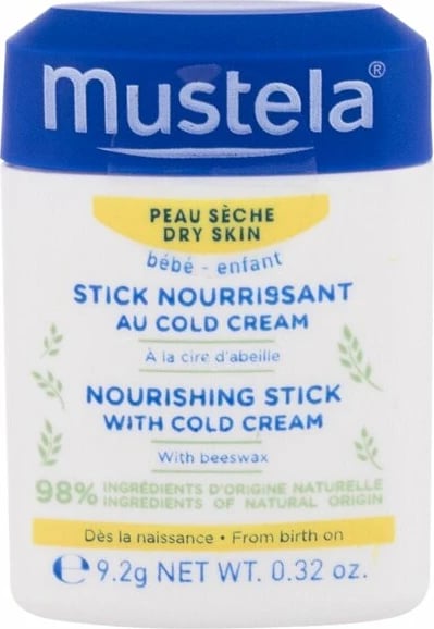 Krem ditës në stick për fëmijë Mustela Bébé Nourishing Stick With Cold Cream, 10,1ml
