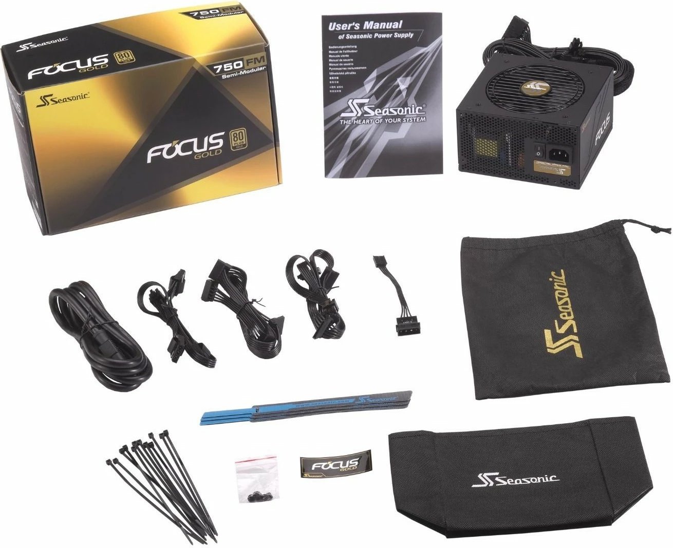 Furnizues me rrymë Sea Sonic FOCUS SSR-750M, 750W, 80+ Gold