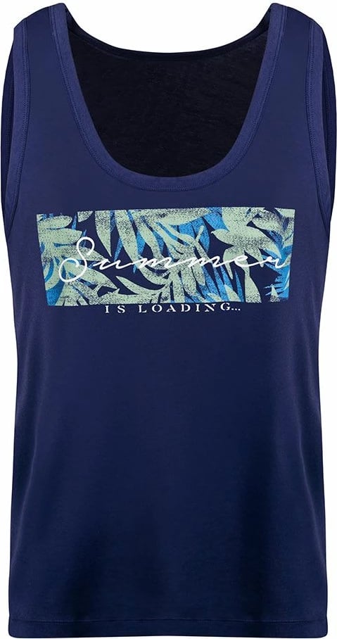 Fanellë e brendshme për meshkuj Jumeon, ngjyrë e kaltër e errët (navy blue)