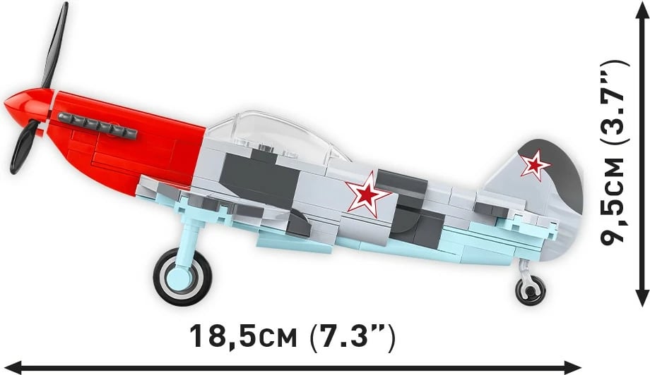 Set blloqe Cobi Klocki Yakovlev Yak-3, Historical Collection, 140 pjesë