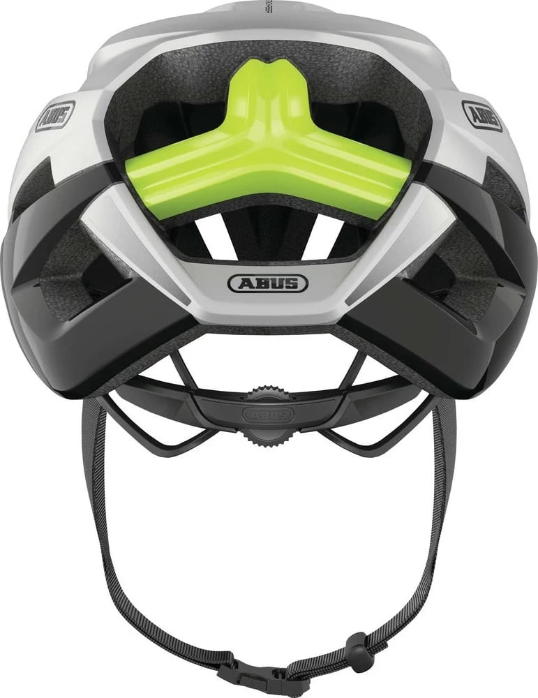Helmetë ABUS Bordo Big 6000K/90, e bardhë dhe e zezë