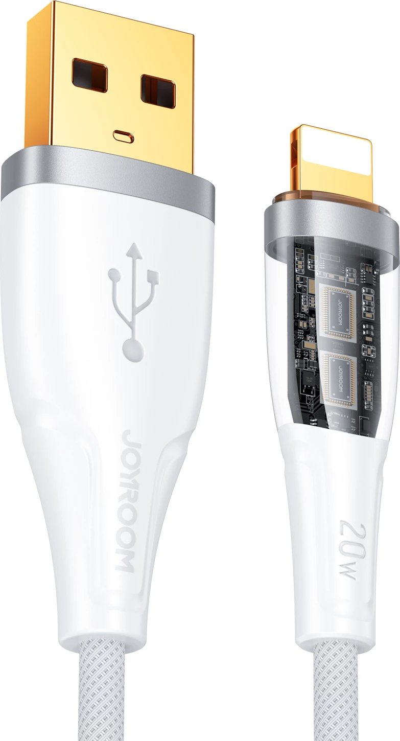 Kabllo Joyroom Star-Cloud Series A3 USB-A në Lightning, 1.2m, 2.4A, e bardhë