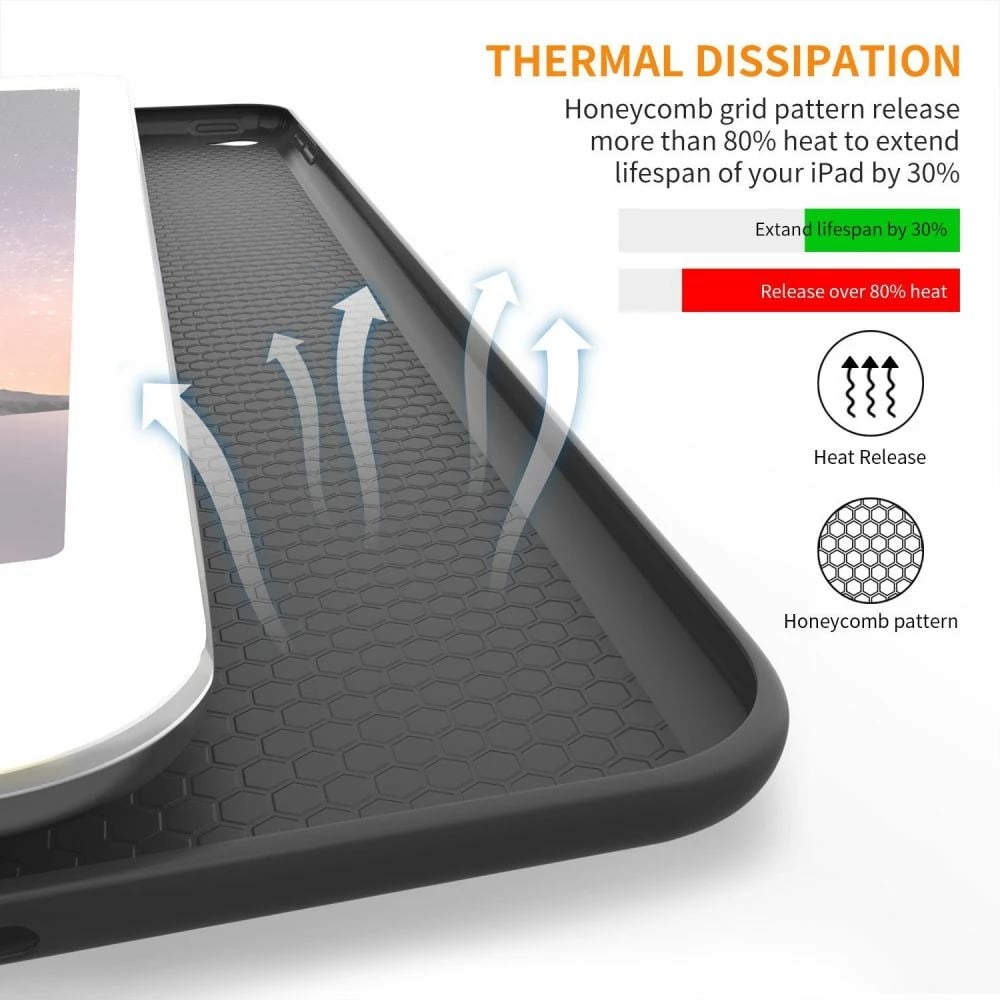 Mbështjellës Tech-Protect SmartCase për iPad Air 9.7" (2014), E zezë