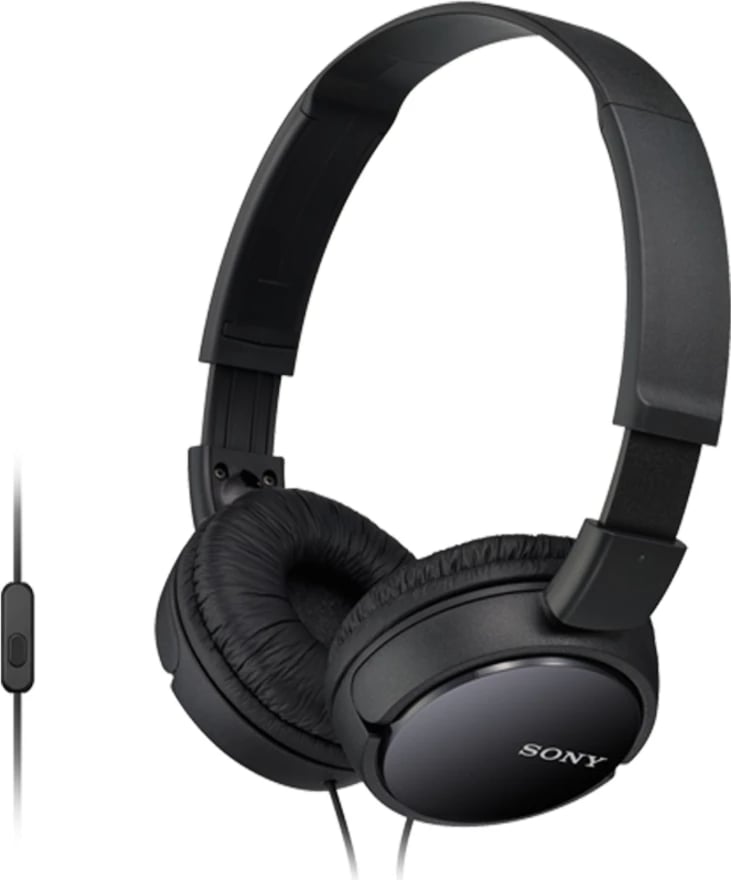 Kufje, Sony MDR-ZX110AP (MPN MDRZX110APB.CE7), me mikrofon në kabllo, me tel, të palosshme, të zeza