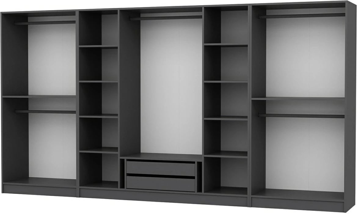 Dollap i madh, ngjyrë antracit, Skye Decor, 4943