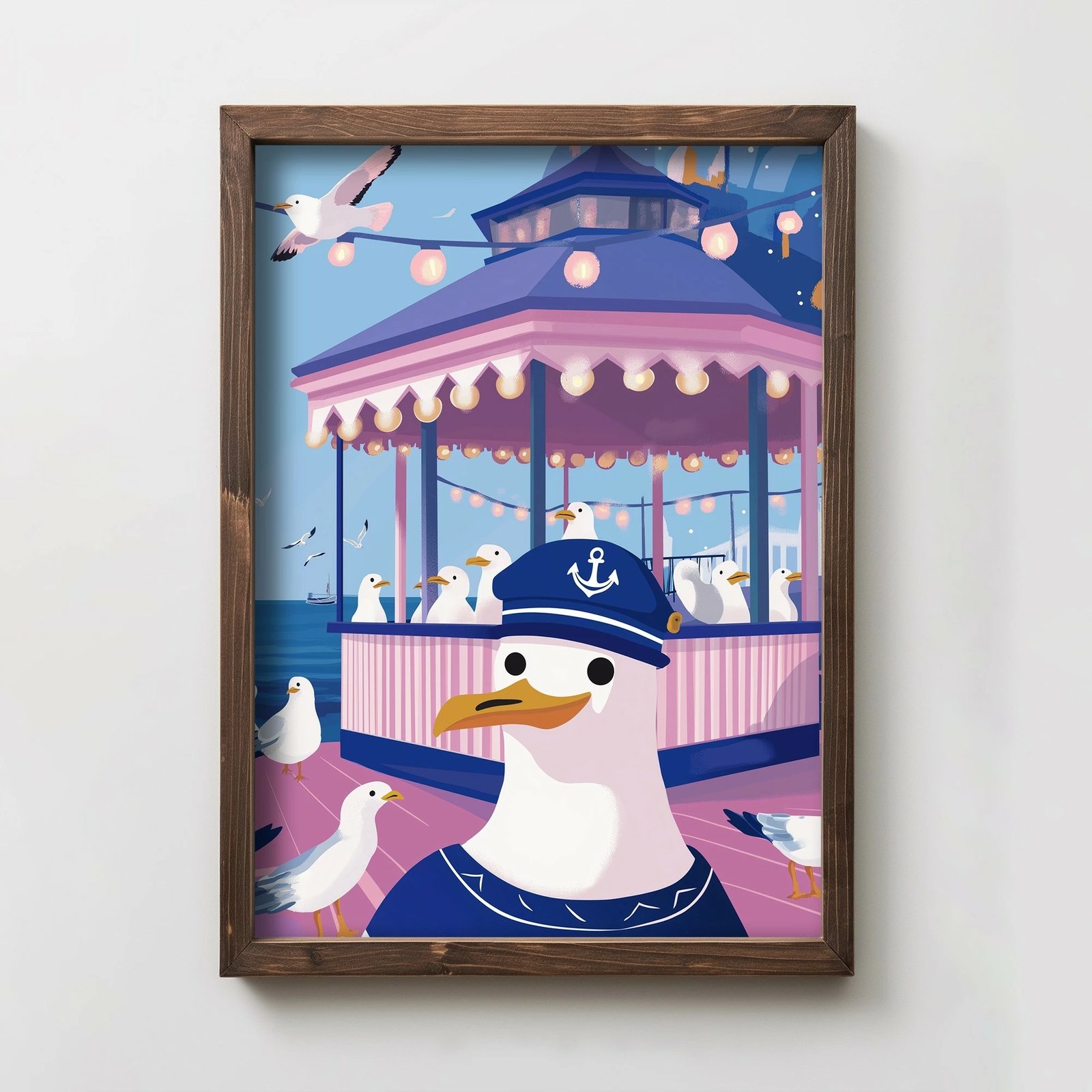 Pikturë dekorative me kornizë MDF, shumëngjyrëshe, Wallity, TUN039-L, 35x47x2 cm