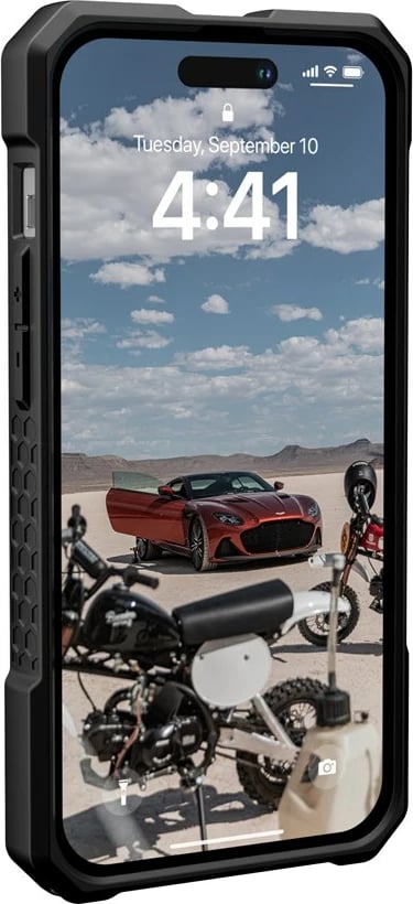 Mbështjellës Urban Armor Gear Monarch Pro për celular, për Apple, 6.1", i zi