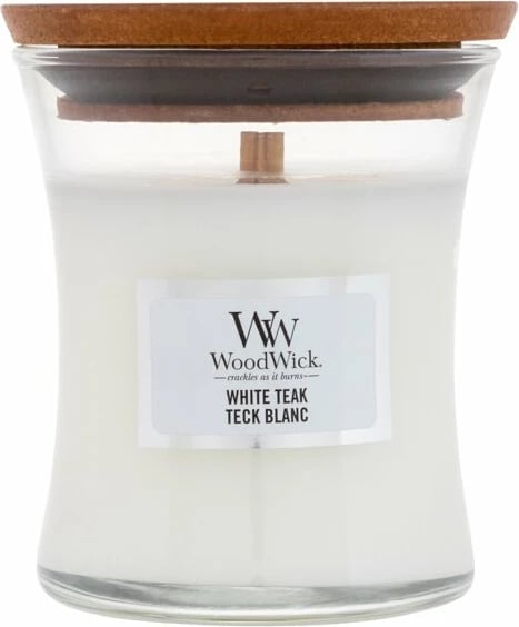 Qiri aromatik WoodWick White Teak 85g