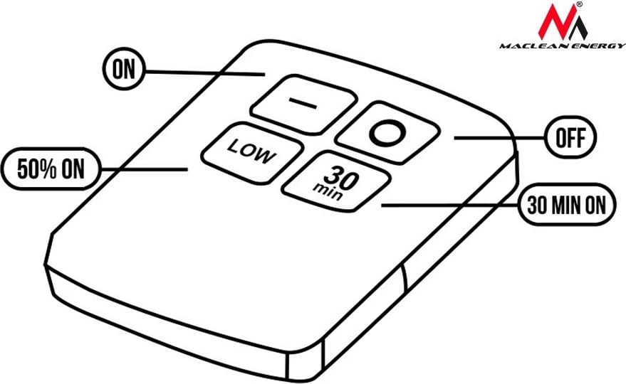 Set llambash LED me telekomandë, Maclean MCE165, rregullim ndriçimi dhe timer 30 min, me bateri 3xAAA, e bardhë, set 6 copë