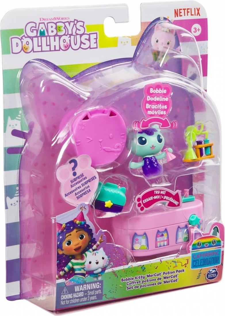 Set figurash Spin Master Gabby's Dollhouse Mermaid Laboratory, plastikë, për fëmijë, shumëngjyrëshe
