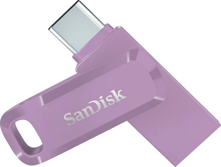 USB stick Sandisk Ultra Dual Drive Go 256GB, USB Type-C/Type-A, lavender