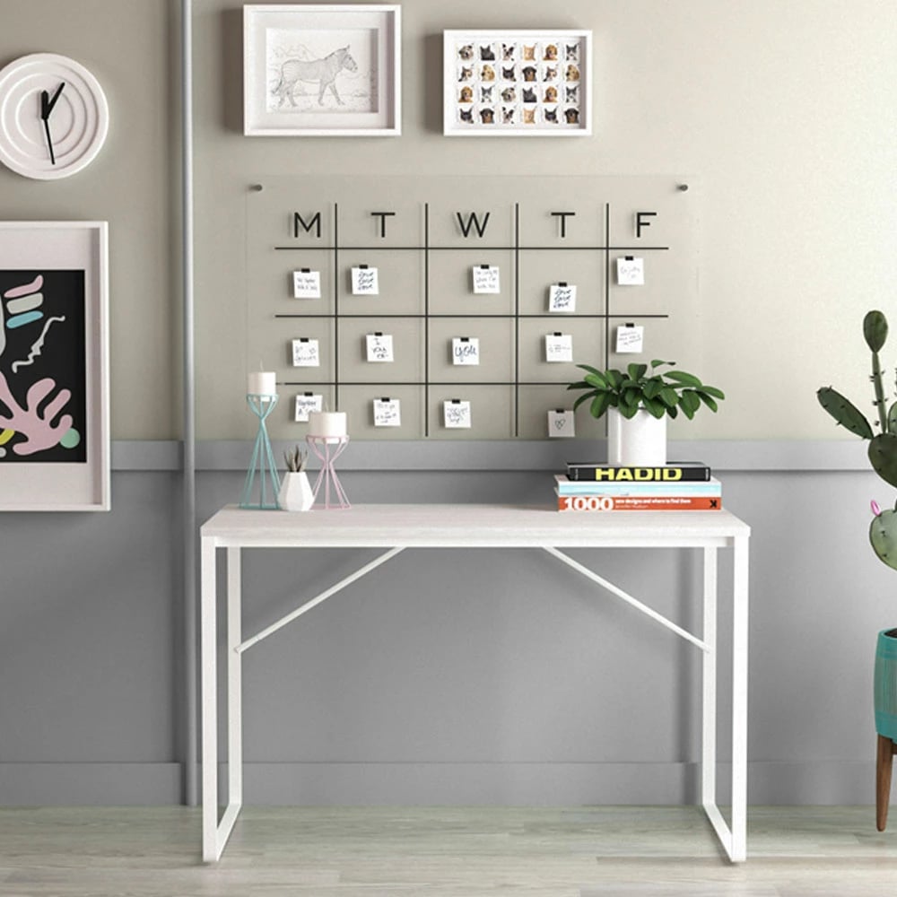 Tavolinë pune FORMULA, e bardhë, 120x60x75