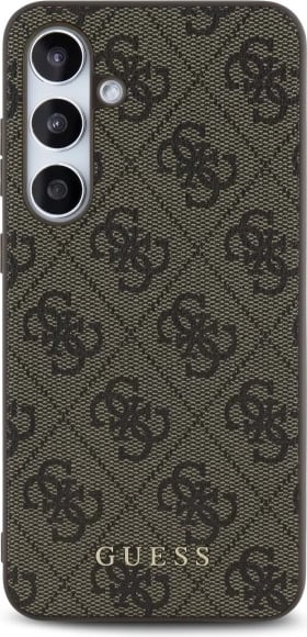 Mbështjellës Guess 4G Metal Gold Logo për Samsung Galaxy S24 FE S721, Kafe Mbështjellës Guess 4G Metal Gold Logo për Samsung Galaxy S24 FE S721, Kafe