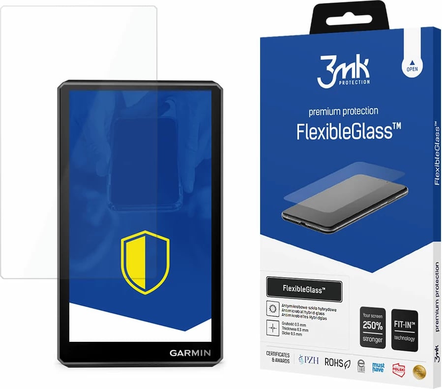 Mbrojtës ekrani FlexibleGlass 3mk për Garmin Zumo XT2, Transparent