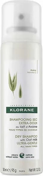 Shampon i thatë Klorane Extra Gentle me qumësht tërshëre, 150ml