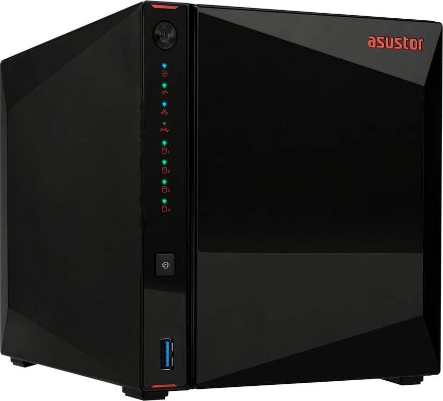 NAS Asustor Nimbustor 4 AS5304T, Intel Celeron J4105, 4 GB DDR4, e zezë
