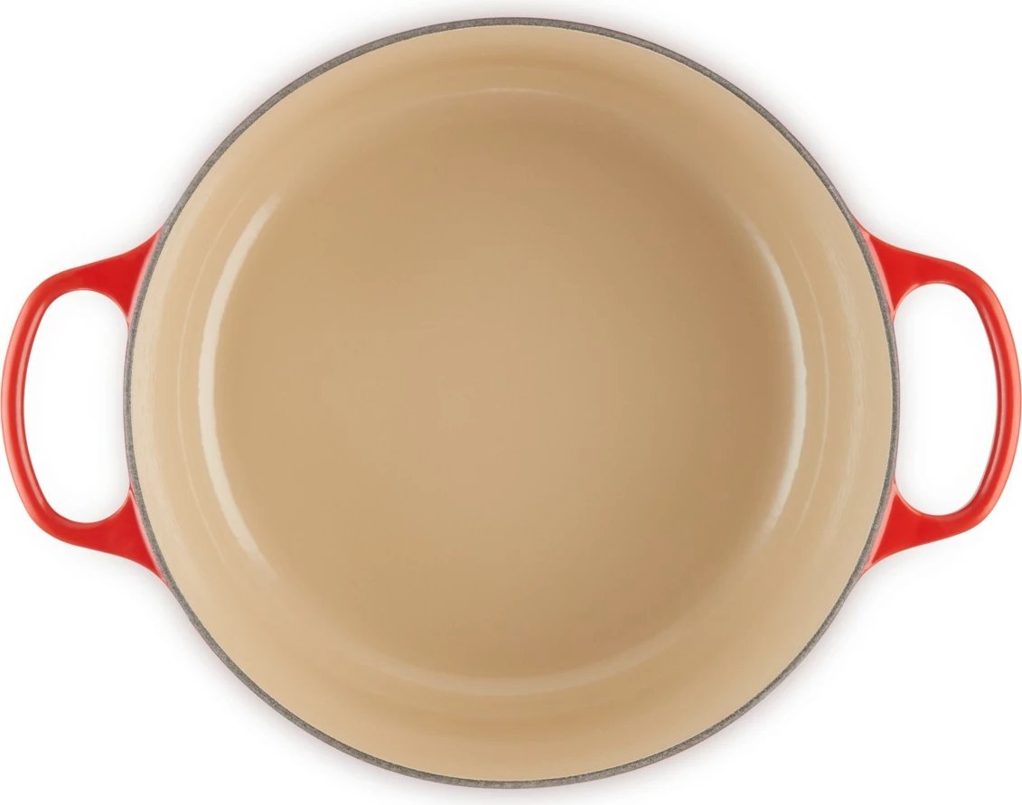 Tenxhere Le Creuset Signature 6.7L, gize, e kuqe, 28cm