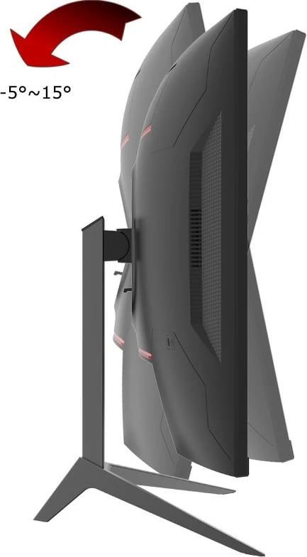 Monitor LC-Power LC-M27-QHD-165-C, 27", Quad HD, LED, 1 ms, e zezë