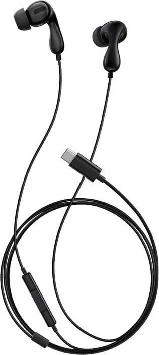 Kufje Baseus Encok CZ20, me kabllo, për thirrje/muzikë, USB Type-C, Zezë