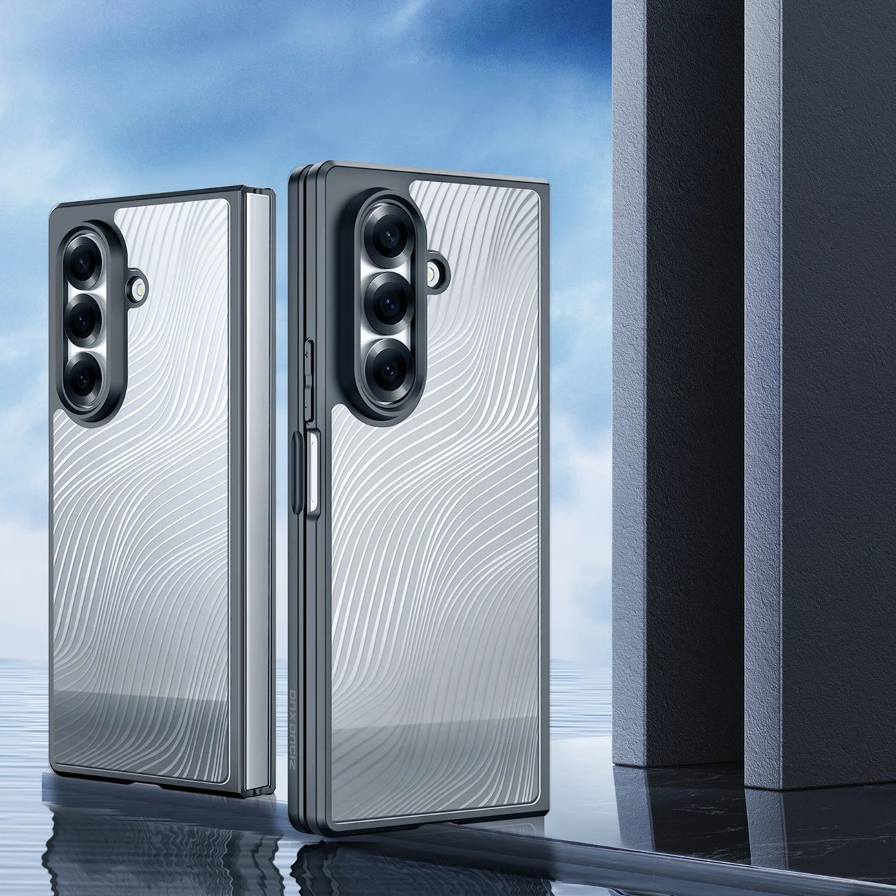 Mbështjellës Dux Ducis Aimo për Samsung Galaxy Z Fold7, TPU/PC, mbrojtje rënie, shtresë hidrofobike, i zi Mbështjellës Dux Ducis Aimo për Samsung Galaxy Z Fold7, TPU/PC, mbrojtje rënie, shtresë hidrofobike, i zi