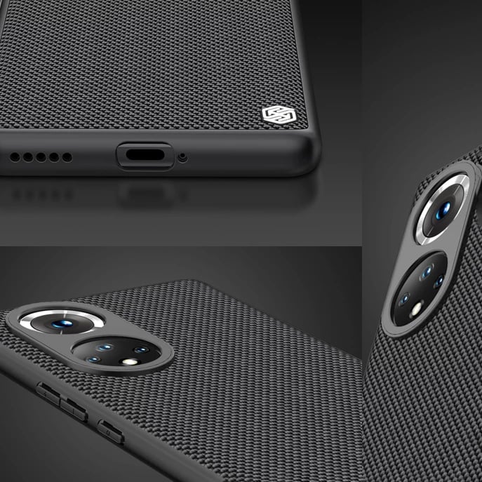 Mbështjellës Nillkin Textured Case për Honor 50 Pro, najlon, i zi