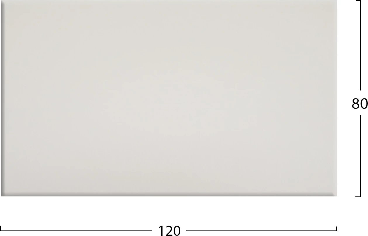 Sipërfaqe tavoline profesionale, ngjyrë e bardhë, 120x80cm, FH5630.02