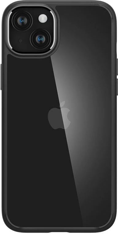 Mbështjellës Spigen Crystal Hybrid për iPhone 15 Plus, Transparent/Black