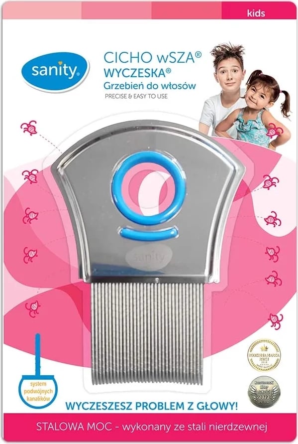 Krehër për morra Sanity CICHO wSZA WYCZESKA për fëmijë argjend, 1 copë