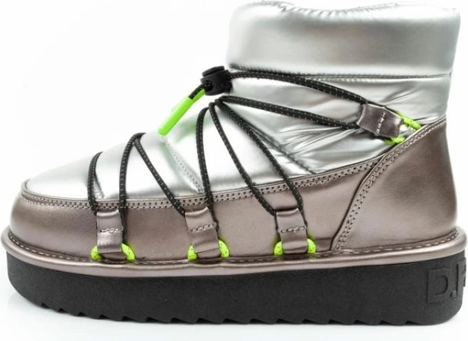 Çizme dimri për femra D.Franklin, argjendi