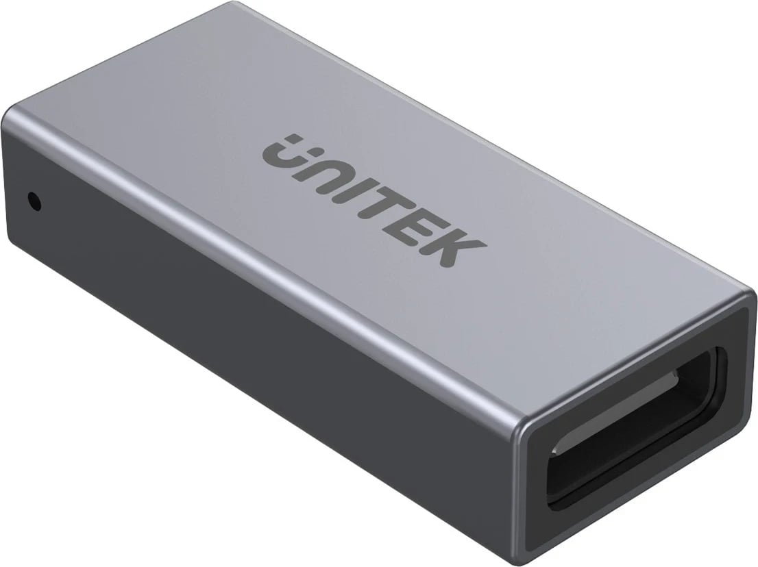 Lidhës Unitek USB-C(F) - USB-C(F) 8K 40Gbps 240W, ngjyrë argjendi
