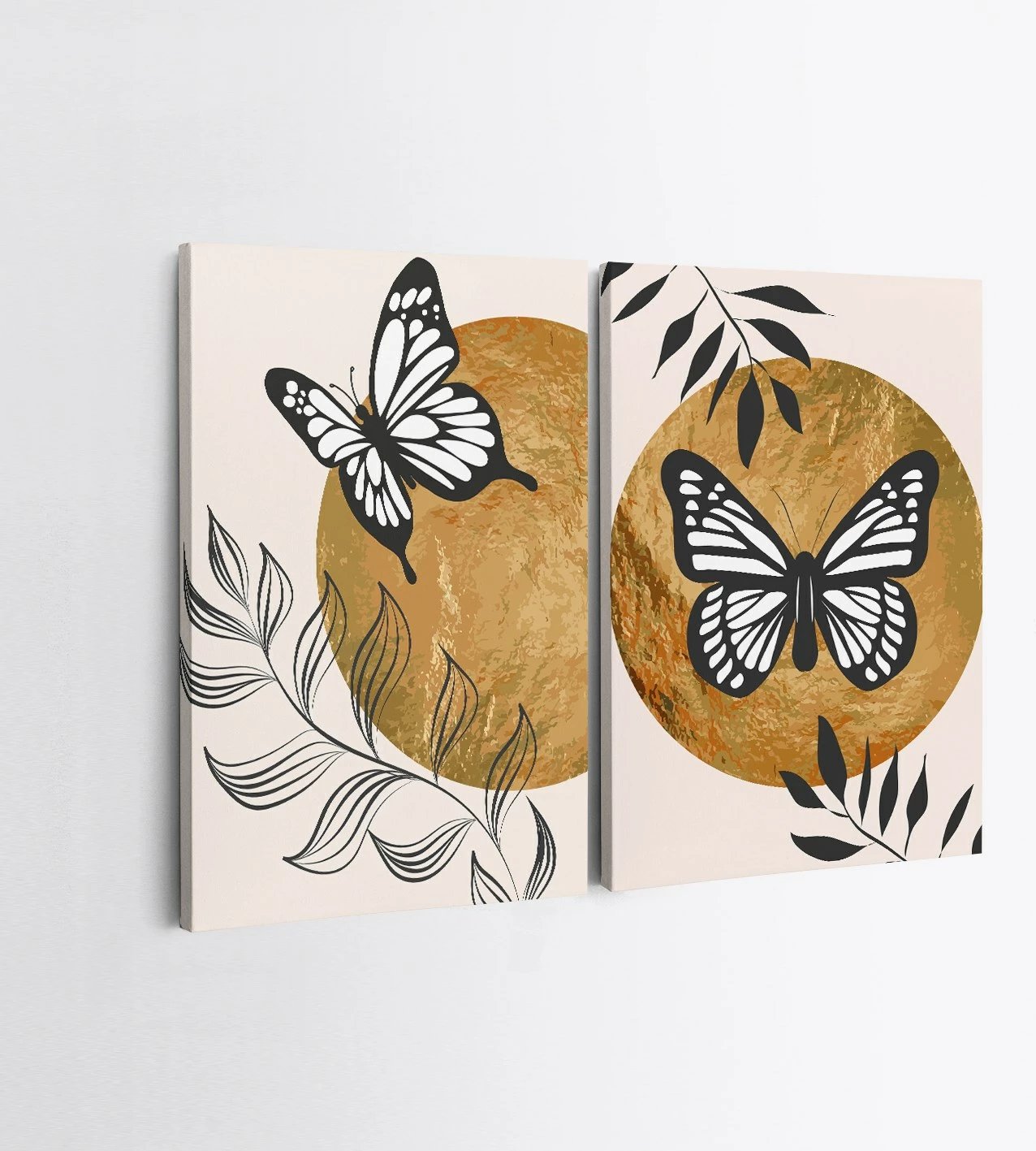 Pikturë dekorative në kanavacë (2 copë), Wallity, 2KNV4322, 50x70cm