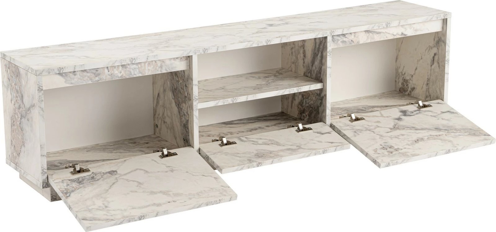 Komodë për TV Nordure, Vanguard, ngjyrë mermeri Fressia