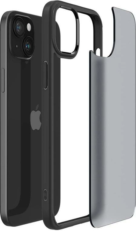 Mbështjellës Spigen Ultra Hybrid për iPhone 15 Plus, zi