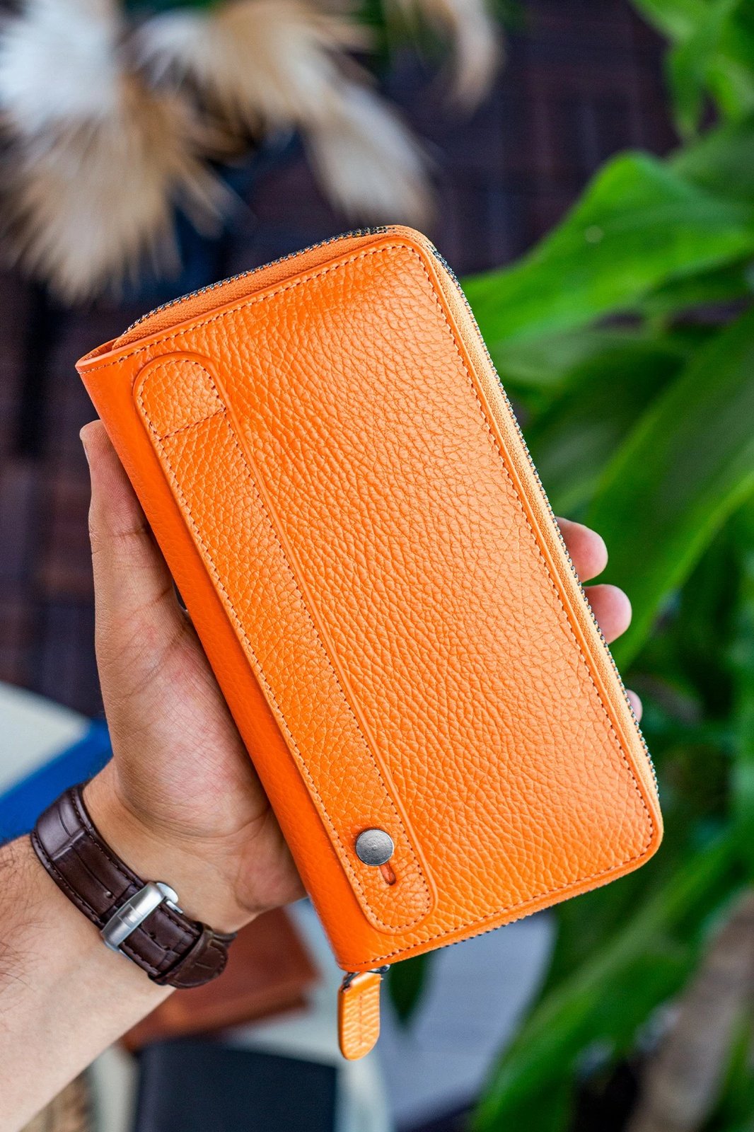 Portofol uniseks Zoozie Bags, ngjyrë portokalli, Orleans