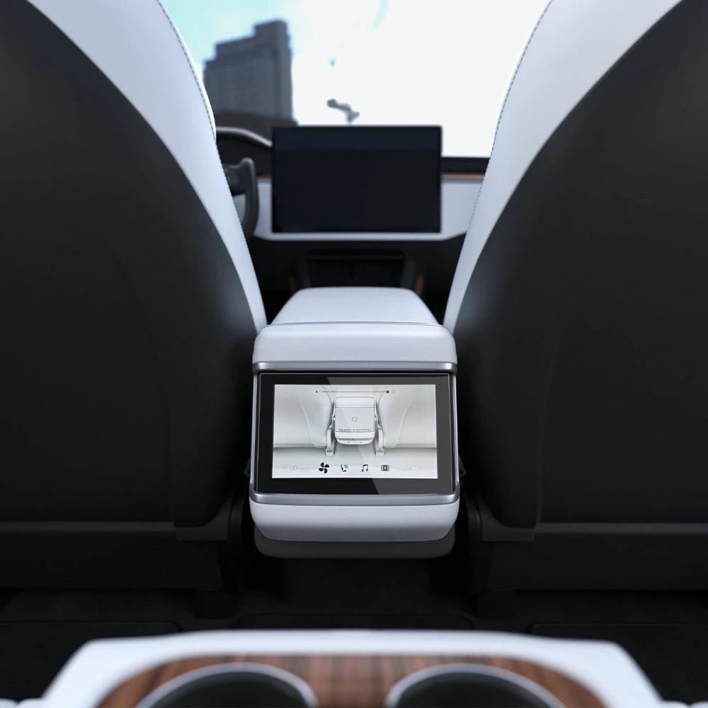 Mbrojtës ekrani xhami Spigen Glas.tR Slim për Tesla Model X 2022 / Model S 2021, Transparent