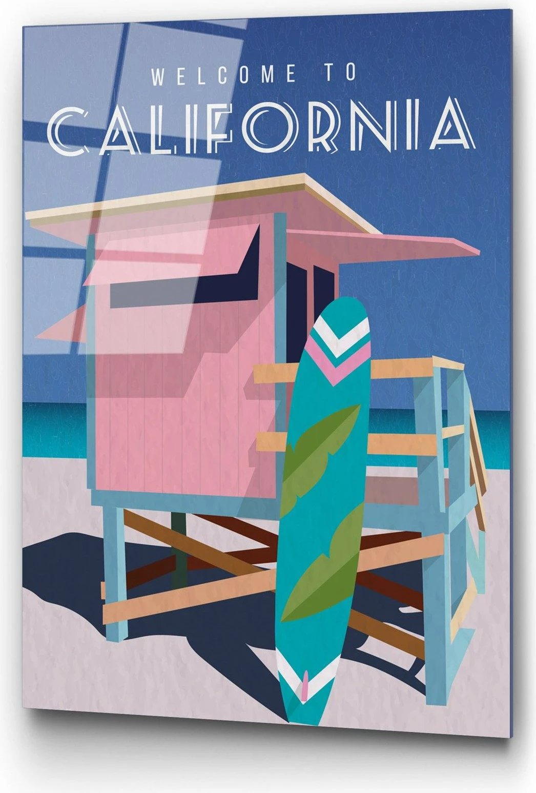 Pikturë dekorative prej xhami të temperuar, shumëngjyrëshe, UV-1013, 30x45cm