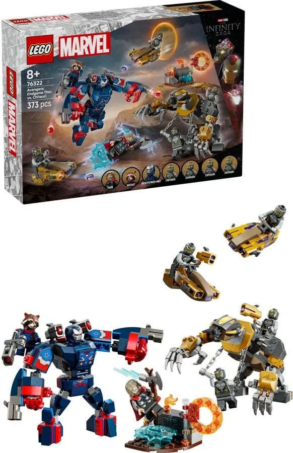 Set LEGO Marvel Avengers 76322 Thor vs. Chitauri, 373 pjesë