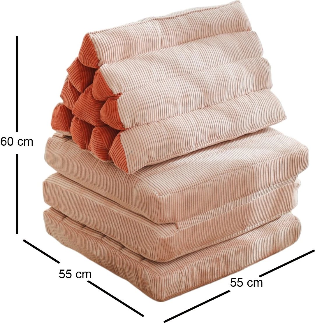 Jastëk i palosshëm Atelier del Sofa Keyf, rozë