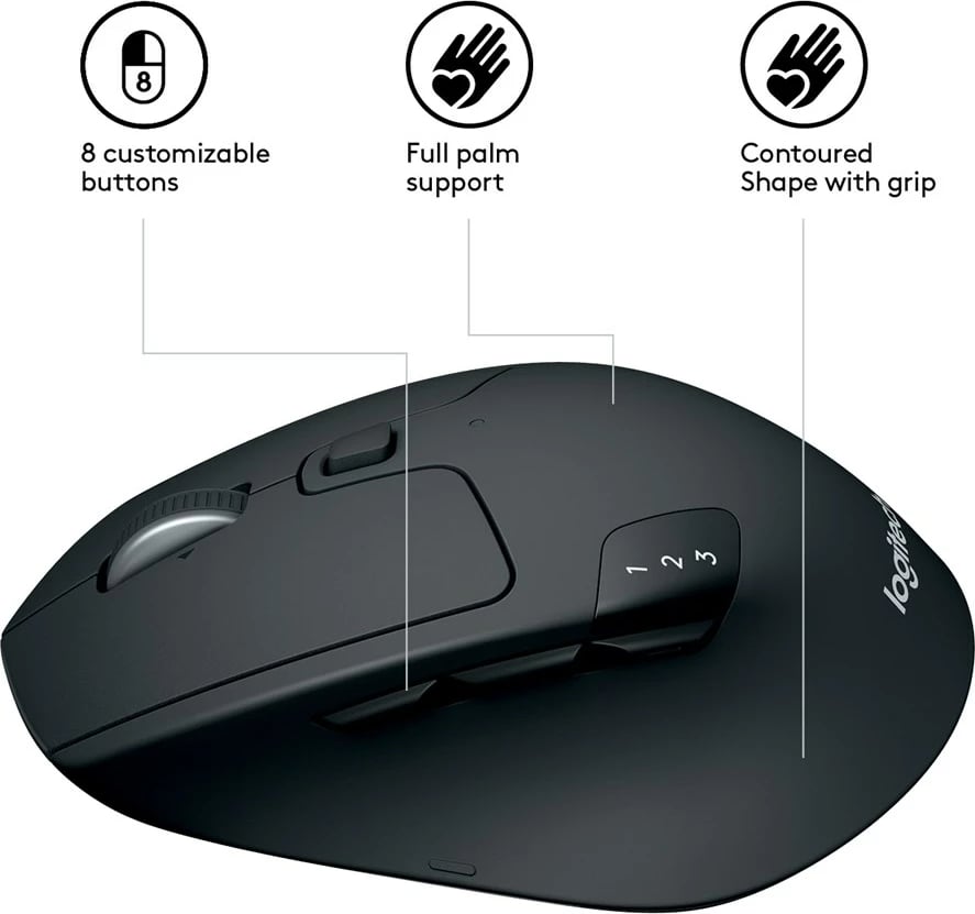 Maus Logitech M720, 1000 DPI, i zi