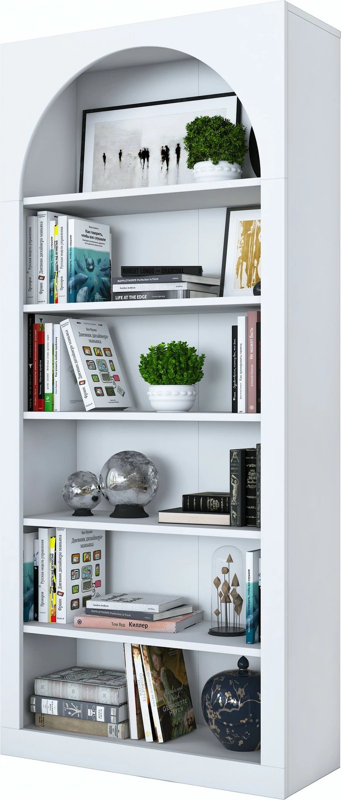 Raft librash Skye Decor, i bardhë, HC116 - 3142