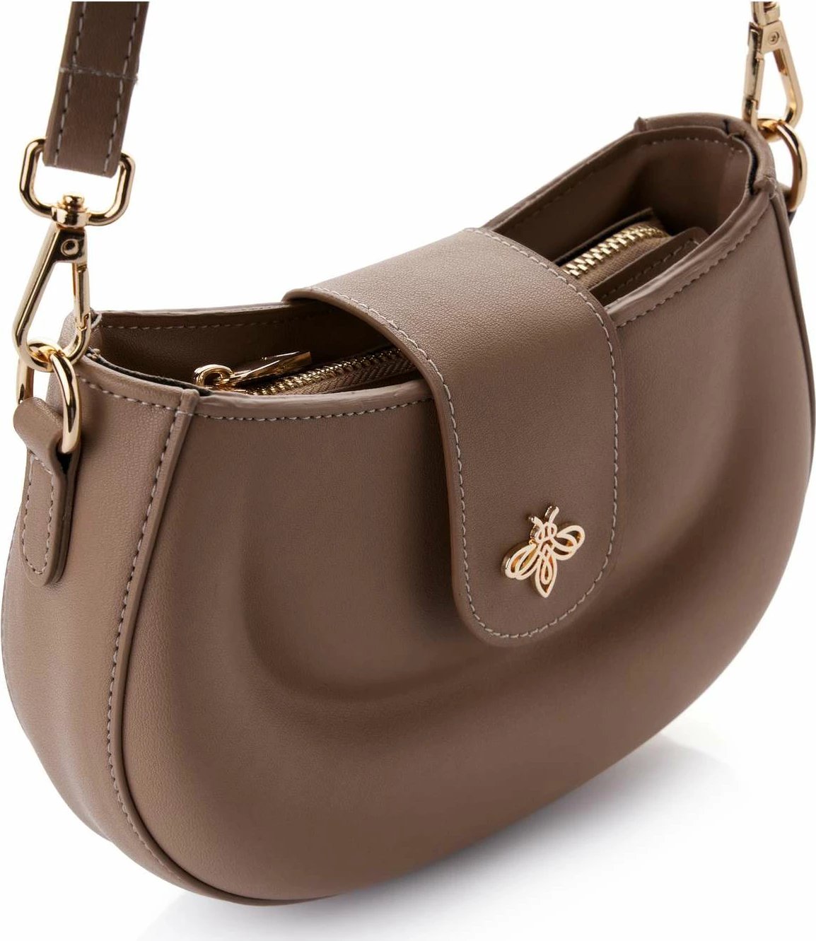 Çantë shpatullash Lucky Bees, Adira, ngjyrë mink e errët